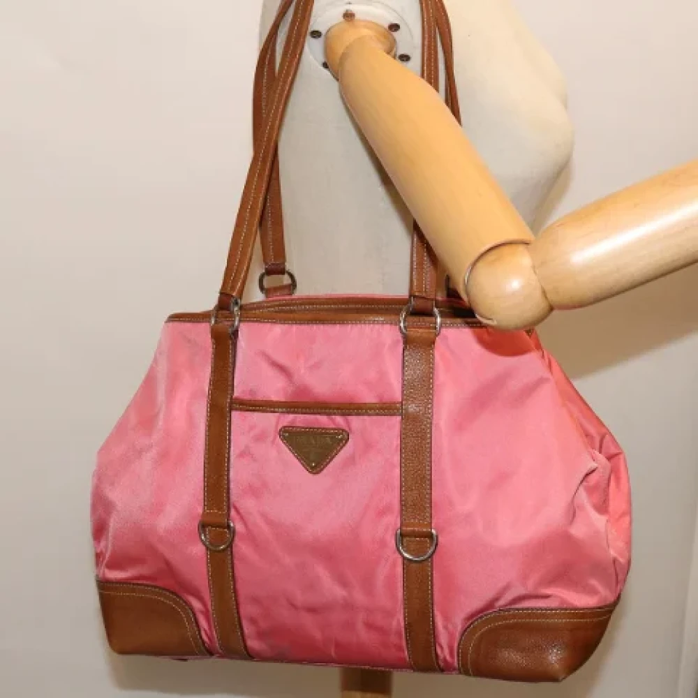 Prada Vintage Pre-owned Fabric totes Pink Dames