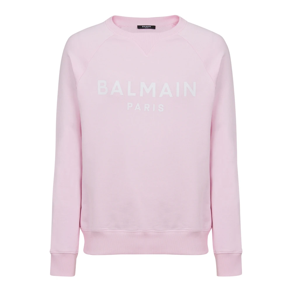 Balmain Paris bedrukte sweatshirt Pink Heren