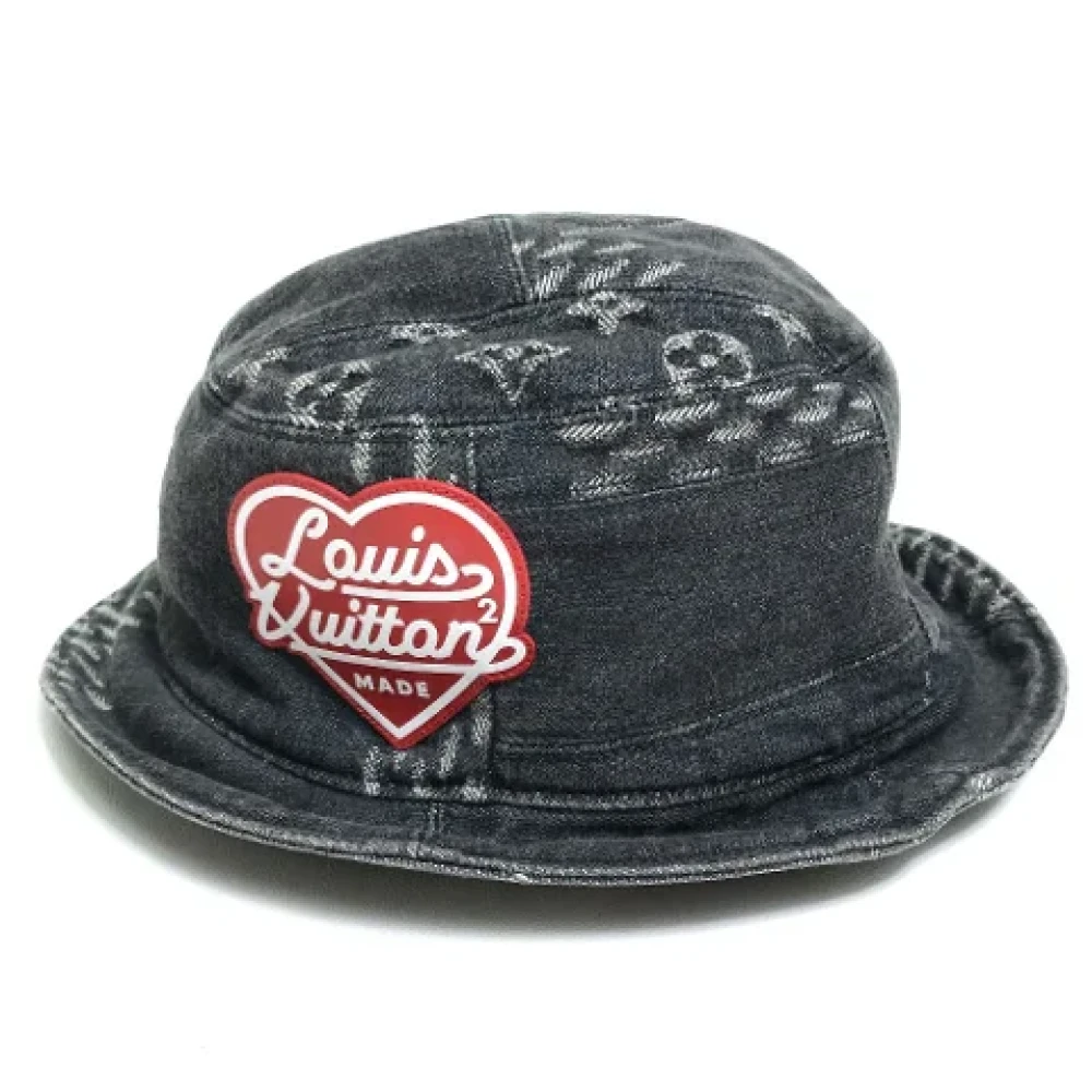 Louis Vuitton Vintage Pre-owned Cotton hats Black Dames
