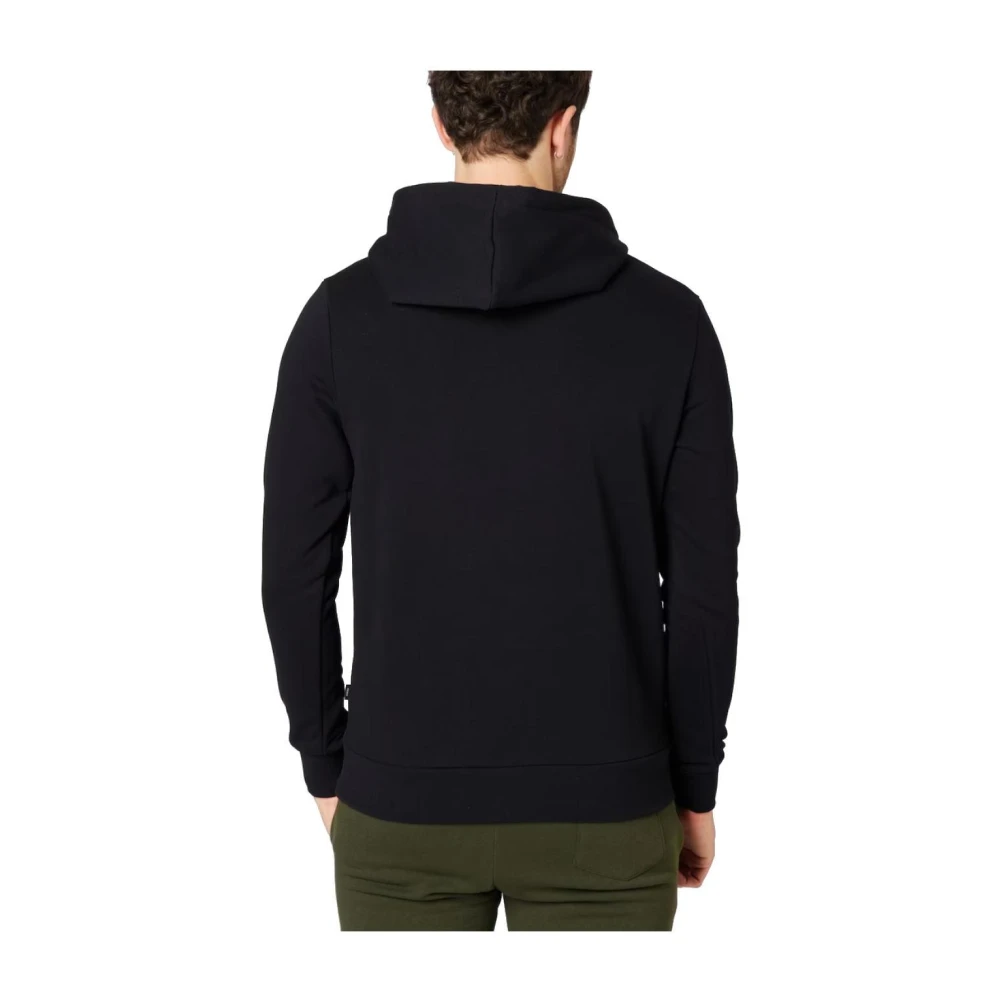 jack & jones Zachte Katoenen Hoodie met Logoprint Black Heren
