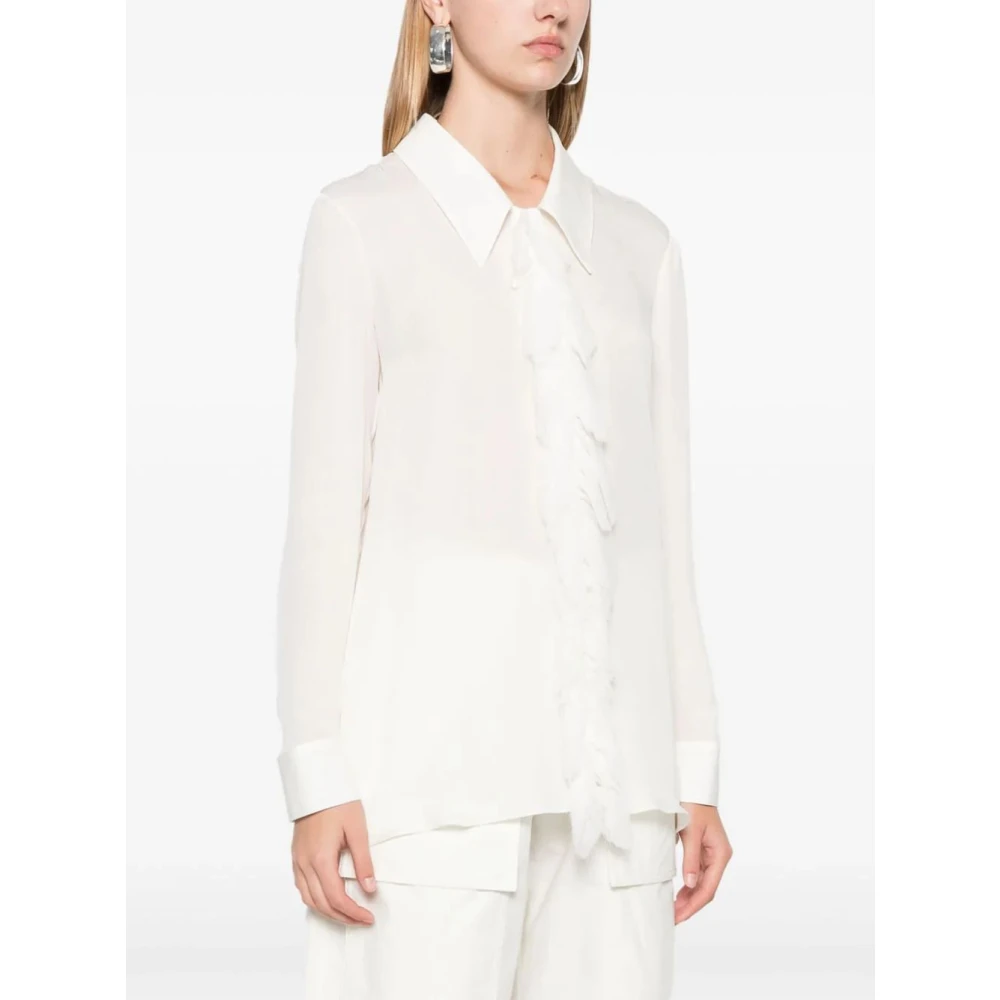 Khaite Crème Luka Top White Dames