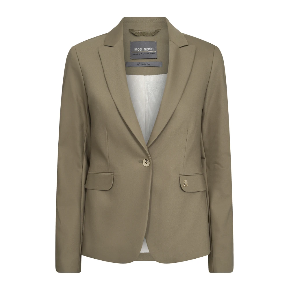 MOS MOSH Klassieke Night Blazer Mermaid Beige Dames