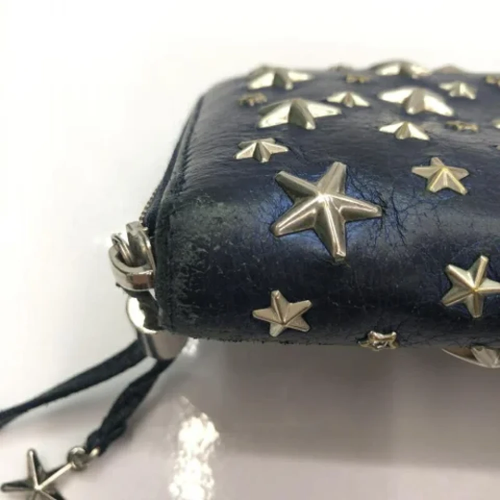 Jimmy Choo Pre-owned Leather wallets Blue Dames