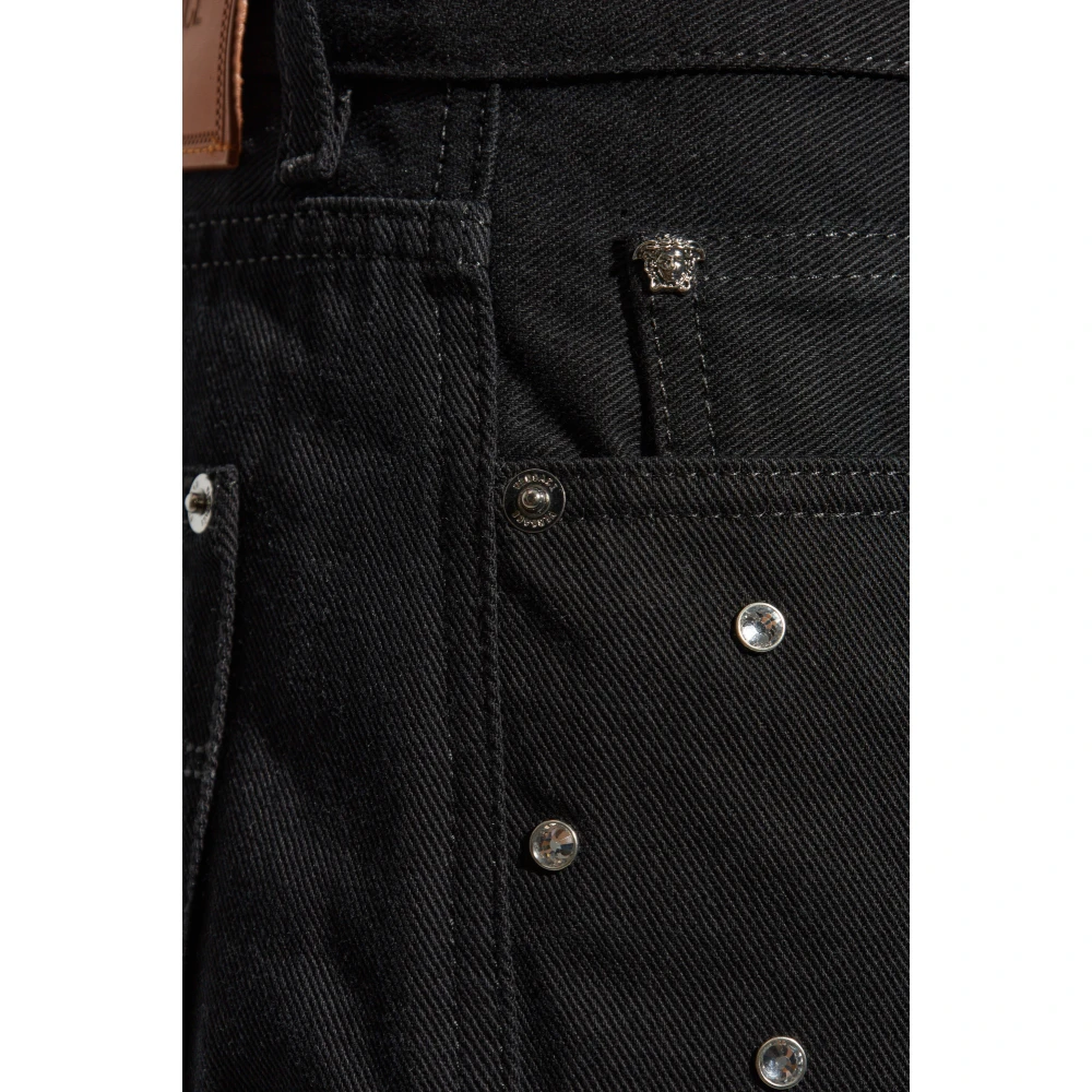 Versace Jeans met glinsterende kristallen Black Heren