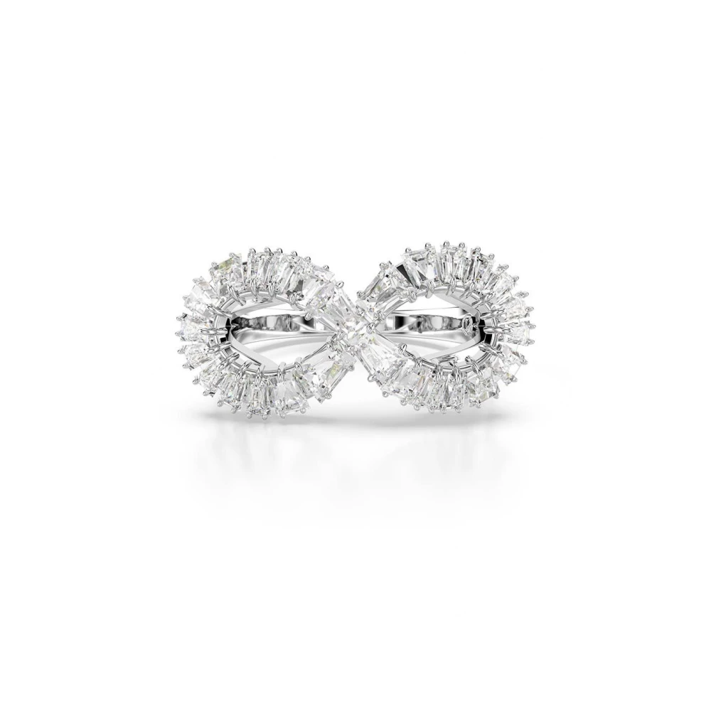 Swarovski Hyperbola Cocktailring, Unendlichkeit, Rhodiniert Weiß Größe 52 - Image 4