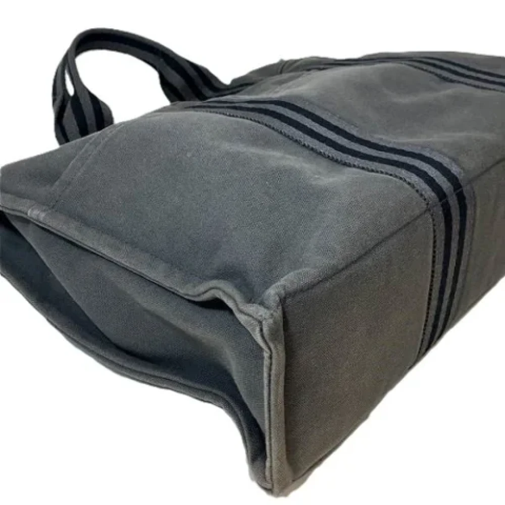 Hermès Vintage Pre-owned Canvas totes Gray Dames