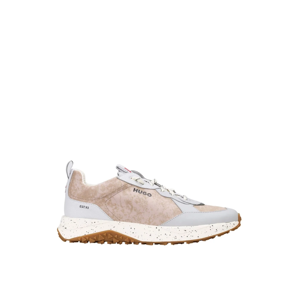 Hugo Runner Sneakers Logo Rubberen Zool Heren Schoenen Veelkleurig Multicolor