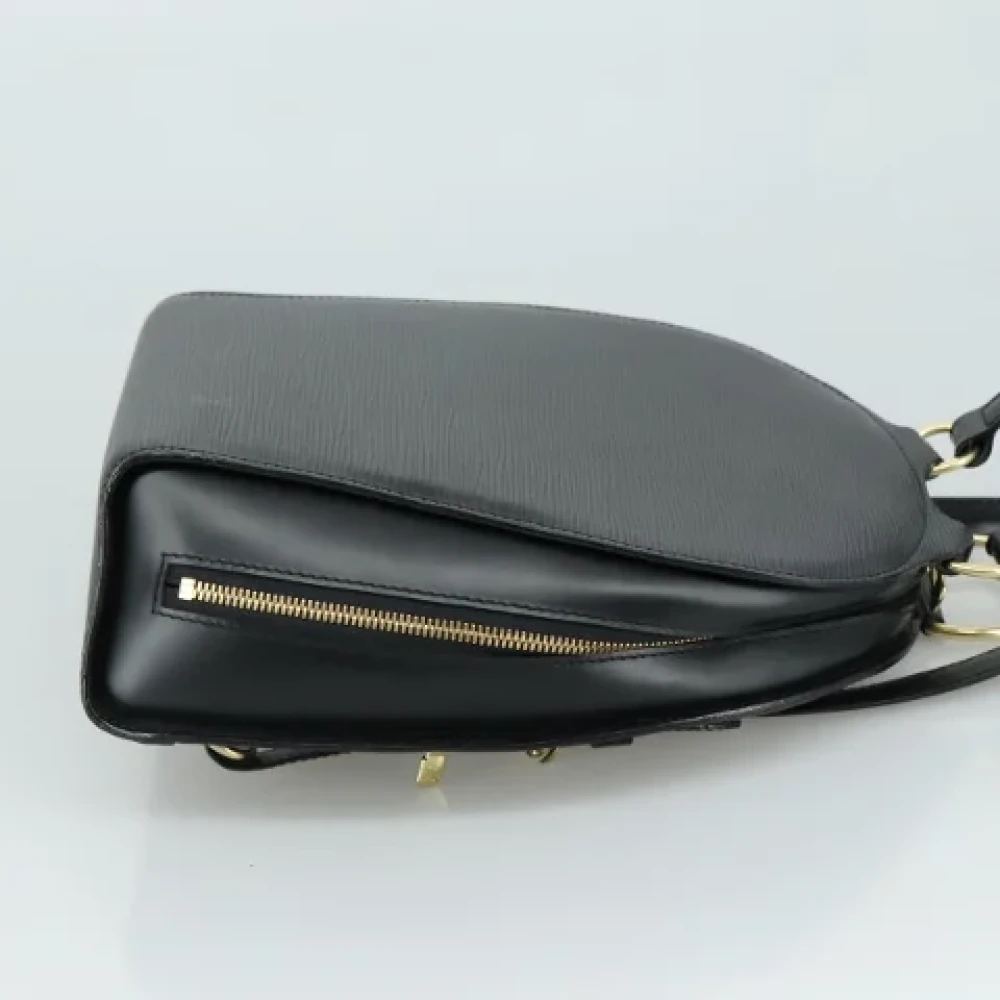 Louis Vuitton Vintage Pre-owned Leather backpacks Black Dames
