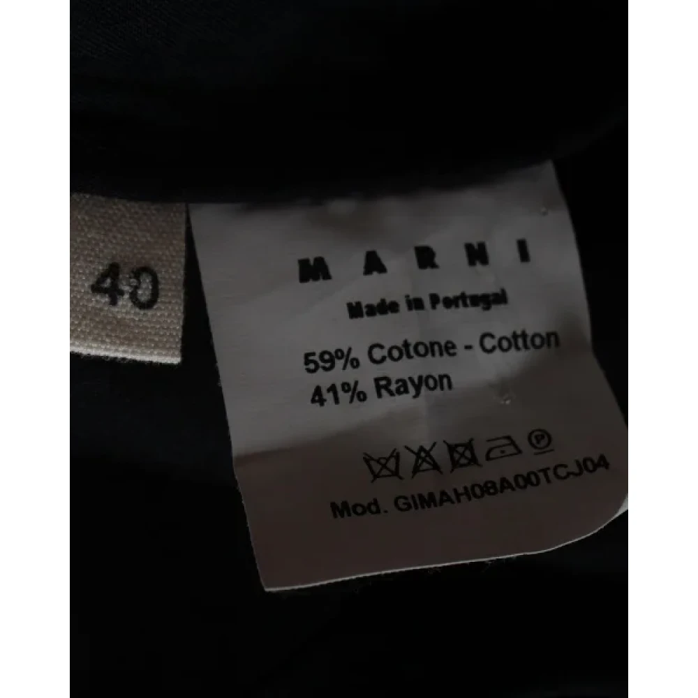 Marni Pre-owned Cotton tops Black Dames