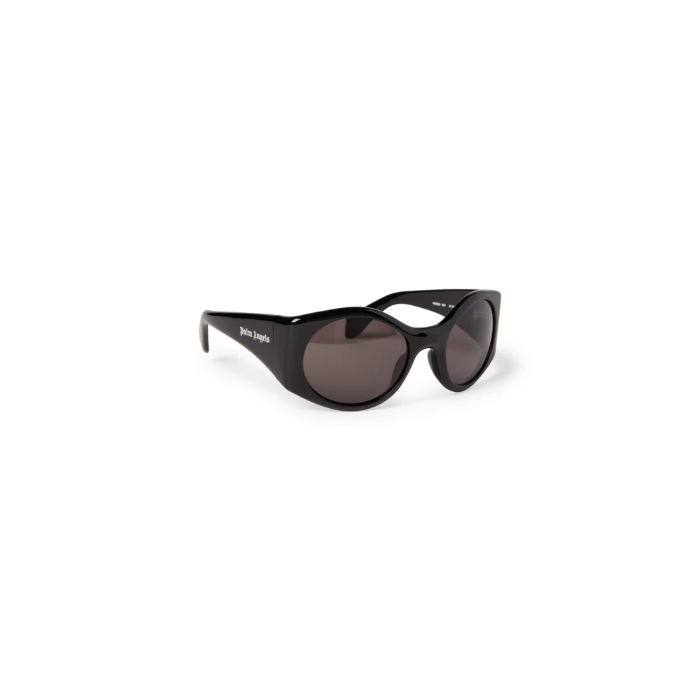 Palm Angels Unisex Black Oversized Round Sunglasses