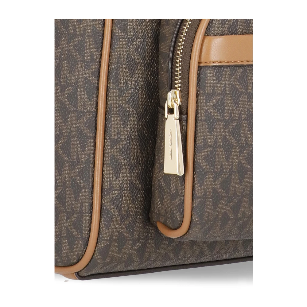 Michael Kors Bruine rugzak met voorvak met rits Brown Dames