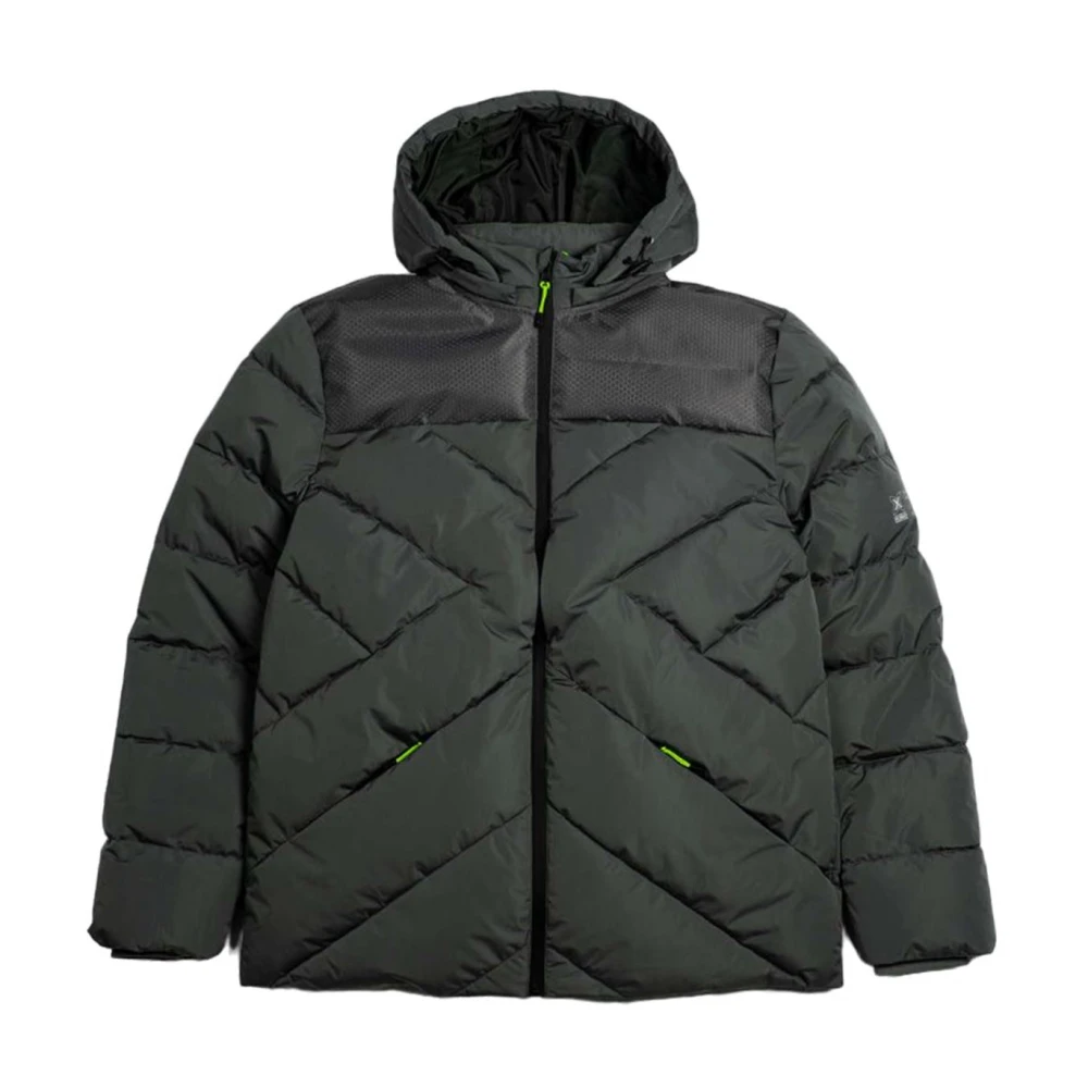 Munich Khaki Heren Puffer Jas Green Heren