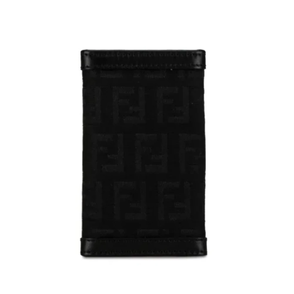 Fendi Vintage Pre-owned Canvas key-holders Black Dames