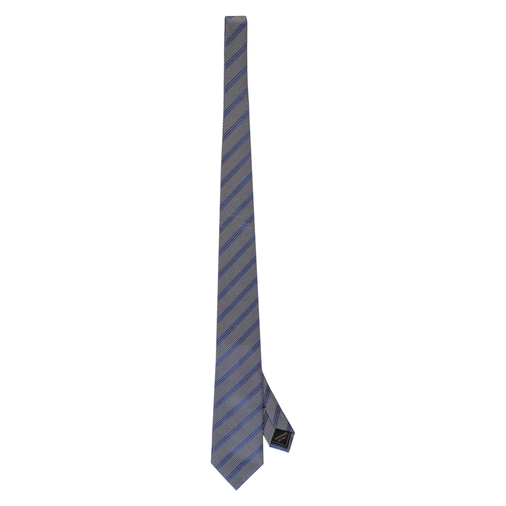 Brioni Zijden Stropdas met Jacquard Motief Multicolor Heren