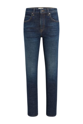 jean-taille-haute-en-denim-bleu