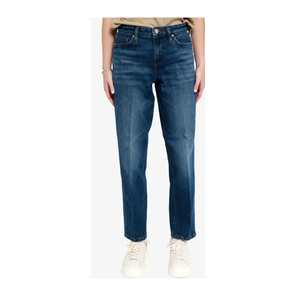 Don The Fuller Delavé Denim Jeans Rechte Pijp Enkel Blue Dames