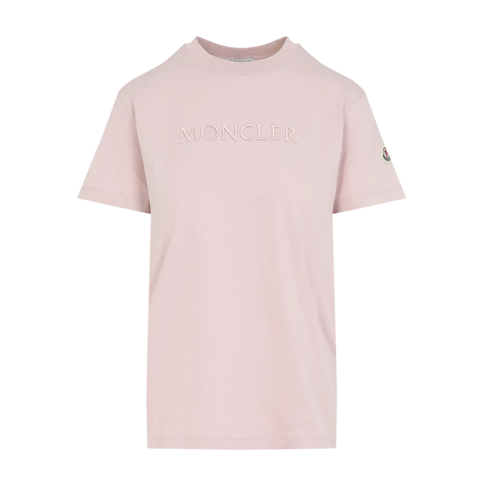 Moncler - Tops > T-Shirts - Pink - Moncler - Modalova