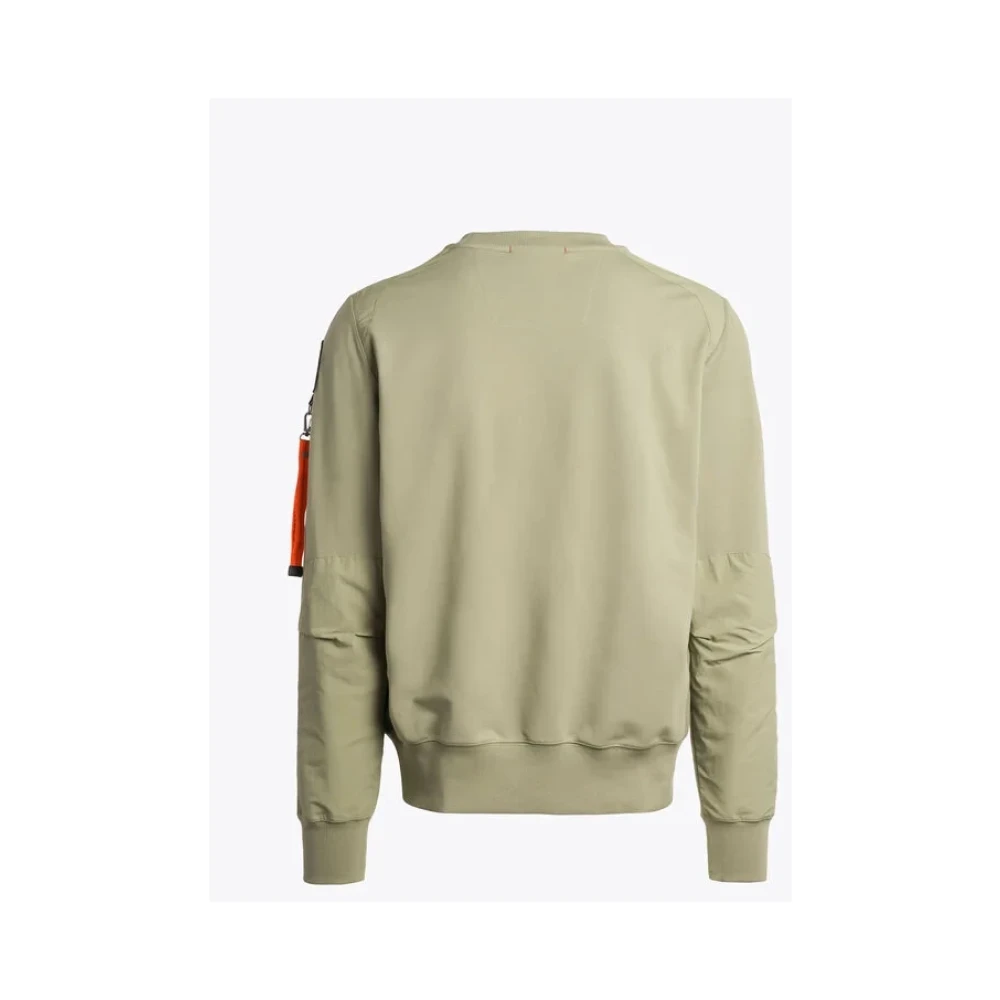 Parajumpers Beige Sabre Basic Sweatshirt Green, Herr