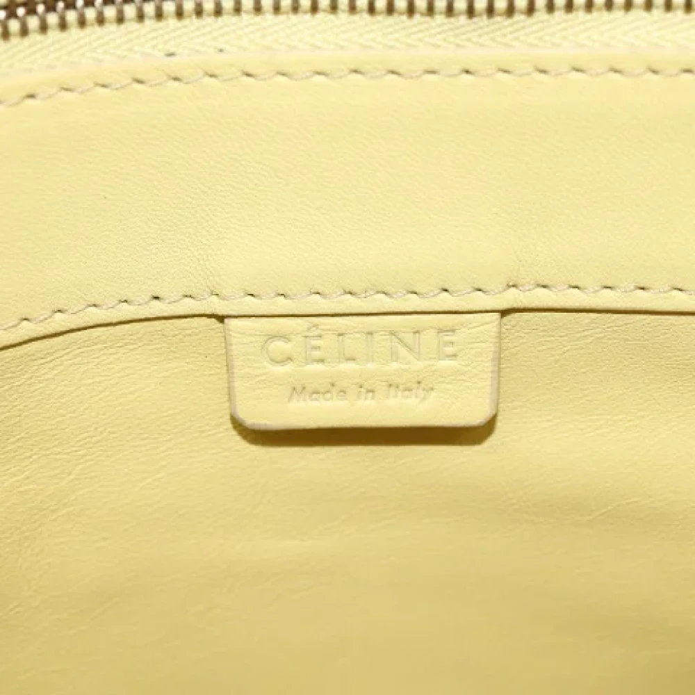 Celine Vintage Pre-owned Leather totes Yellow Dames
