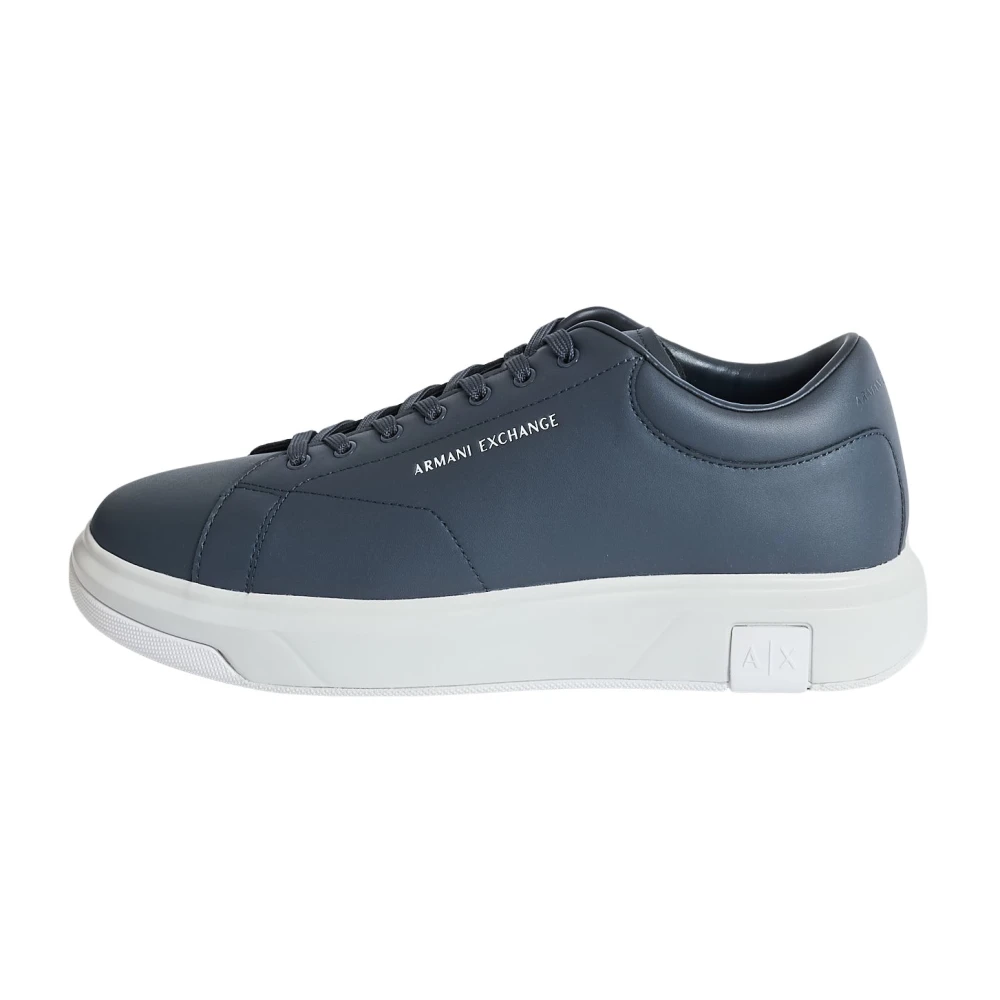 Armani Exchange Blue Sneakers, Male, 6 Uk, Classic Low-Top Trainers