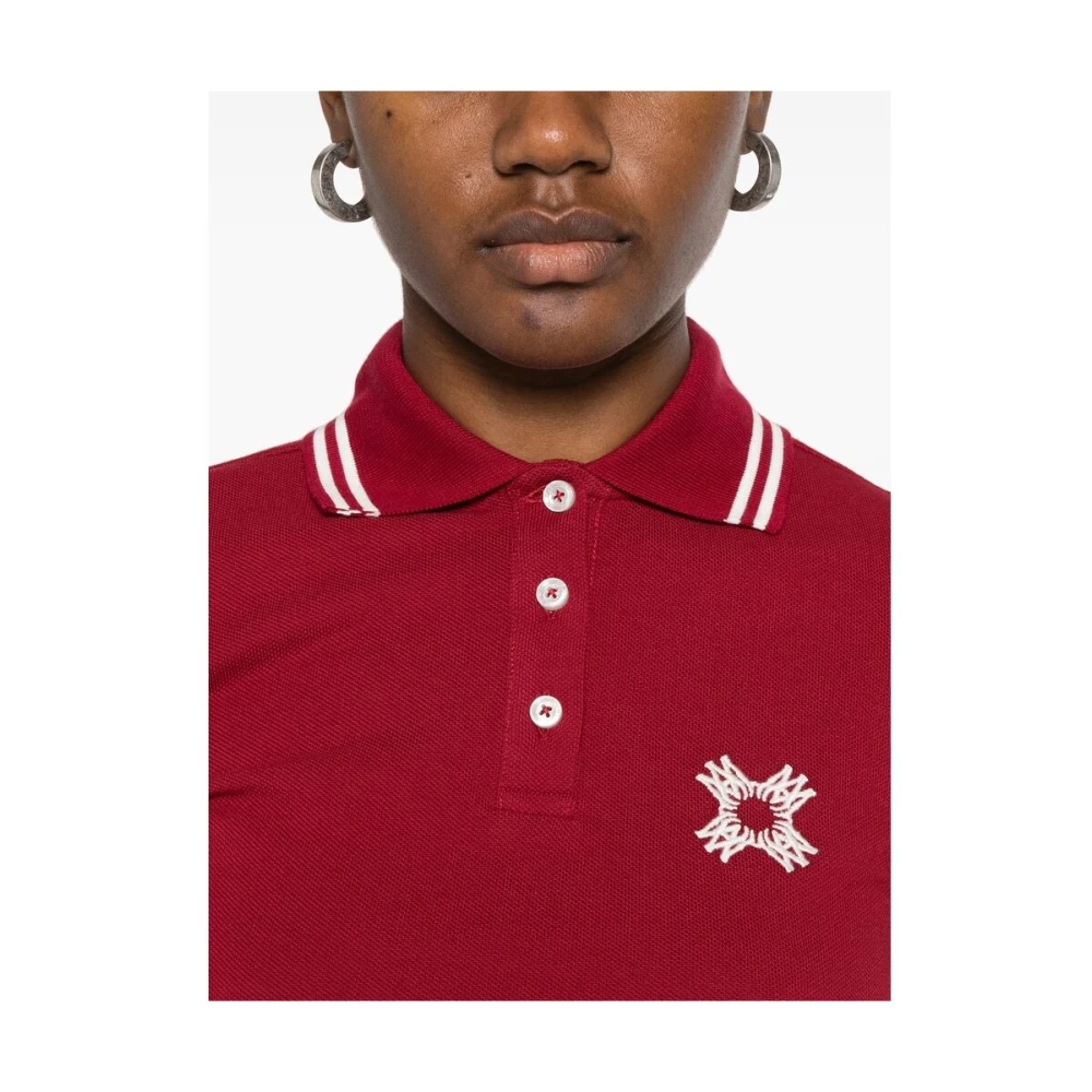 Amiri Bordeaux Rood-Witte Streeptrui Red Dames