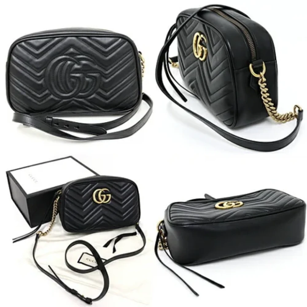 Gucci Vintage Pre-owned Leather gucci-bags Black Dames