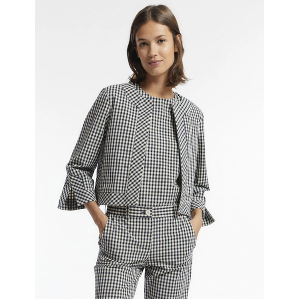 Ines De La Fressange Paris Charlus Vichy jas Black Dames