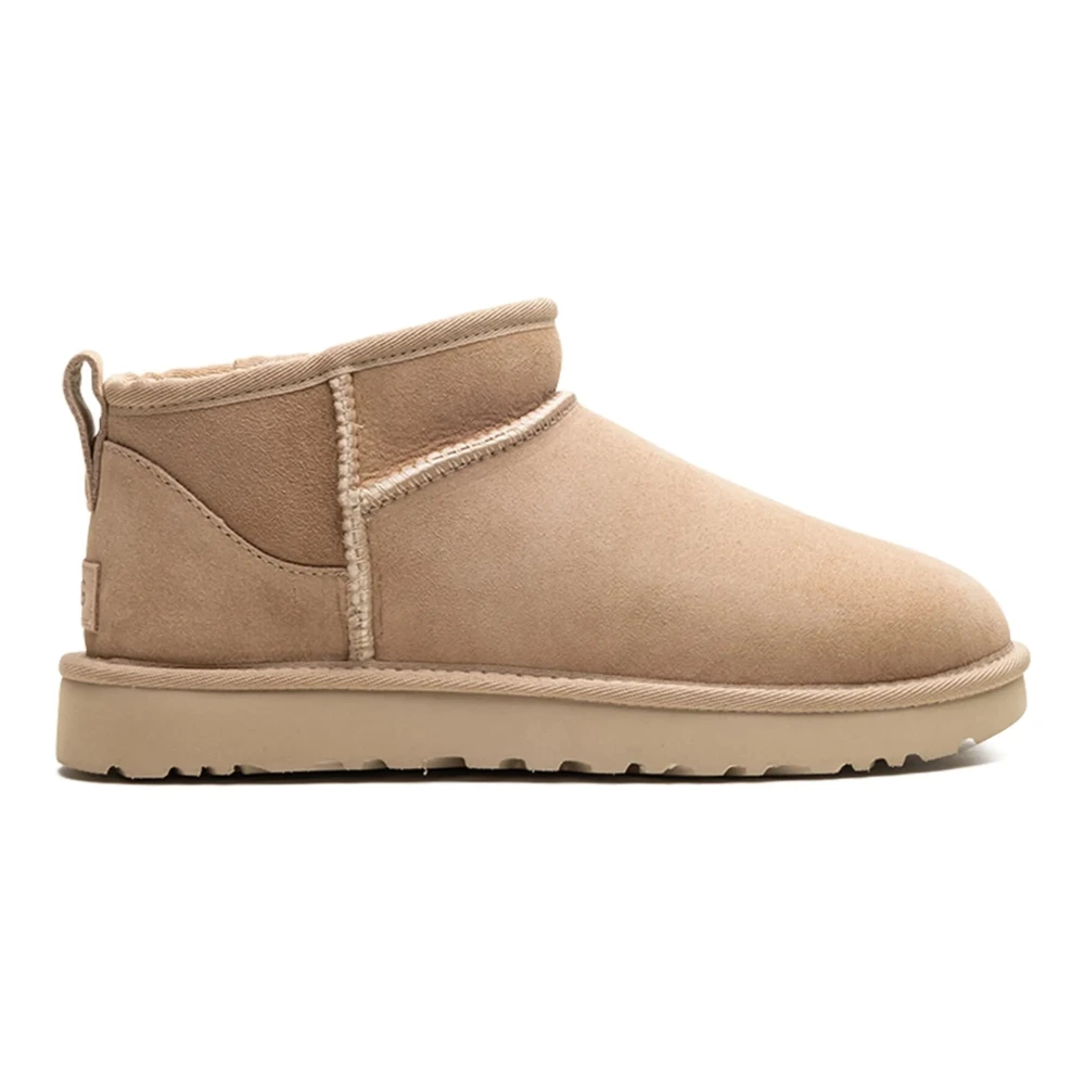 Ugg Beige Winter Boots, Female, 9 Uk, Classic Ultra Mini