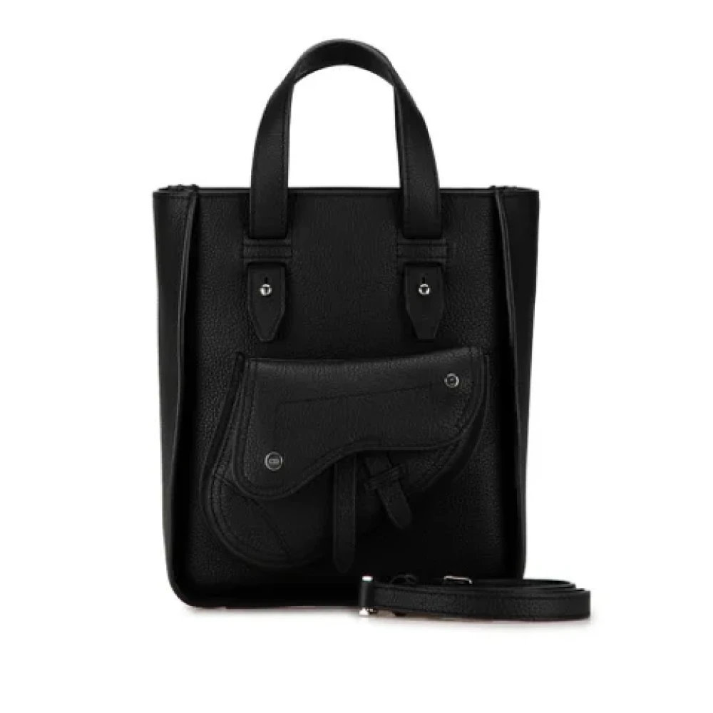 Dior Vintage Pre-owned Leather dior-bags Black Dames