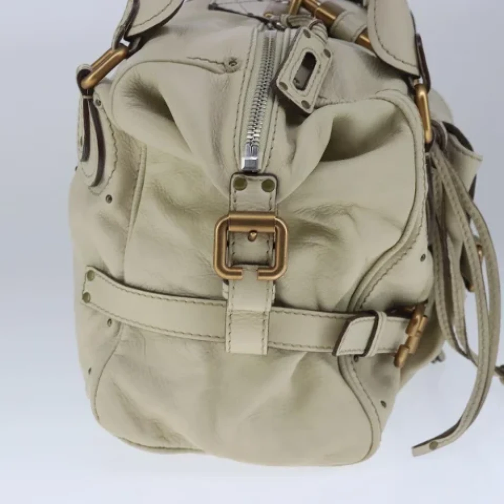 Chloé Pre-owned Leather handbags Beige Dames