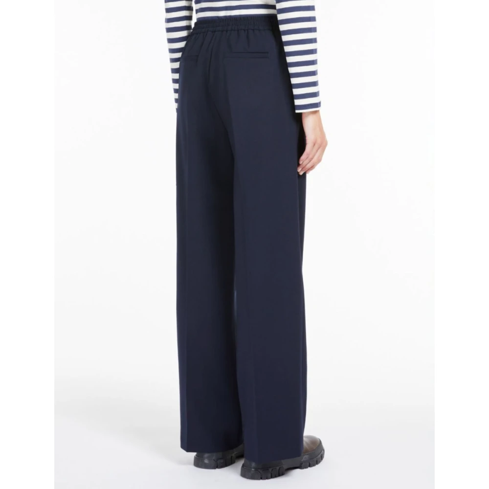 Max Mara Weekend Donkerblauwe Petra Broek Blue Dames