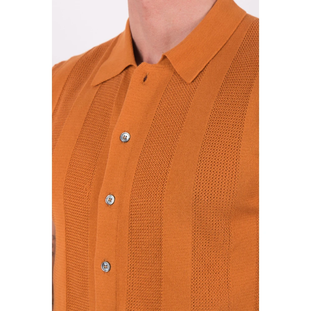 Daniele Fiesoli Roest Korte Mouw Overshirt DF 0396 Orange Dames