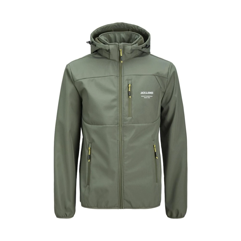 jack & jones Theo Softshell Jas in Agave Green Heren