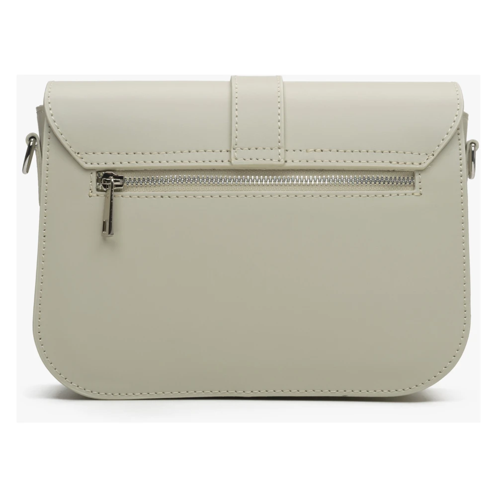 Estro Dames Grijze & Beige Handtas gemaakt van Echt Leer Er00115030 Gray Dames