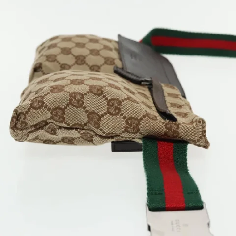 Gucci Vintage Pre-owned Canvas gucci-bags Beige Dames