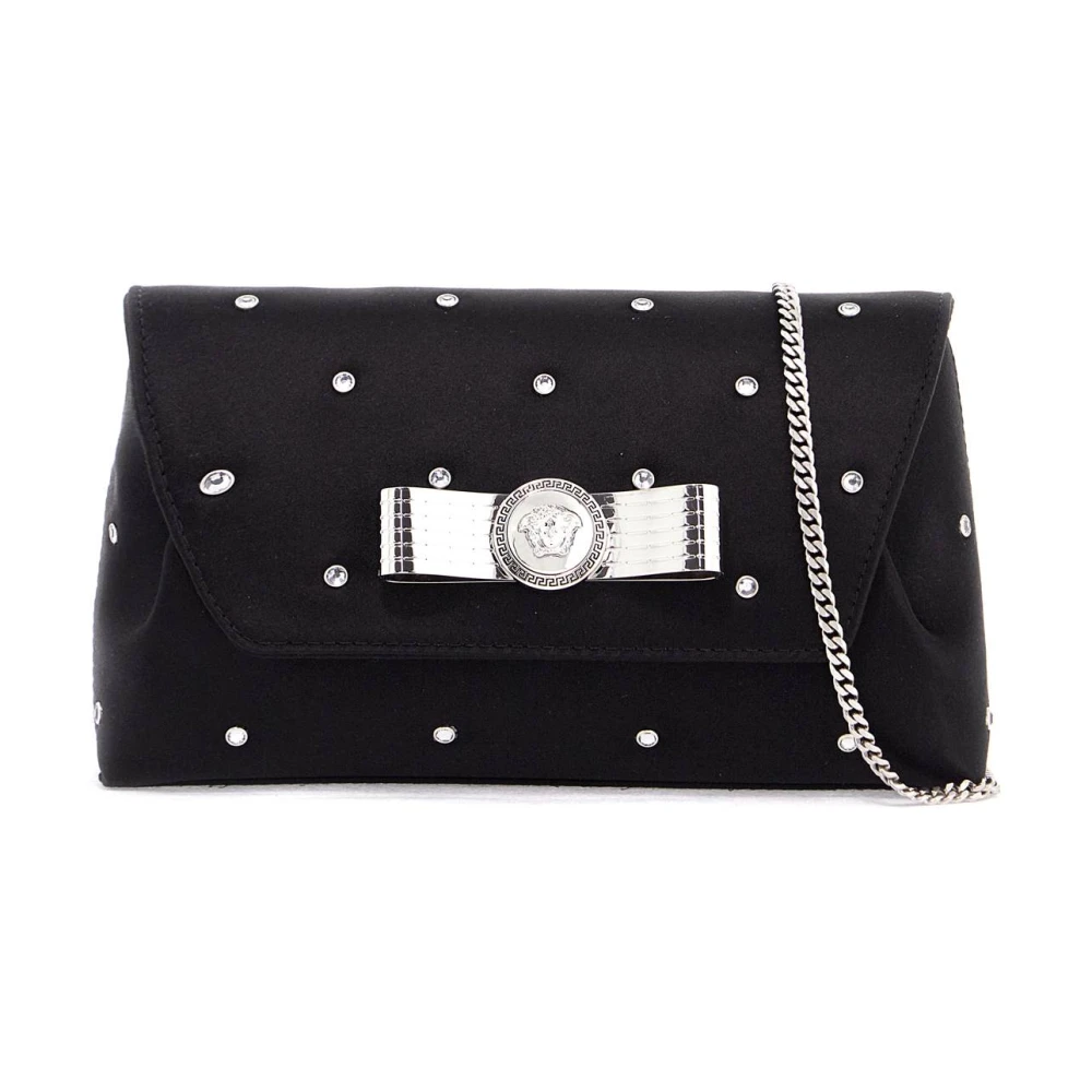Versace Starry Sky Kristal Clutch met Lint Black Dames