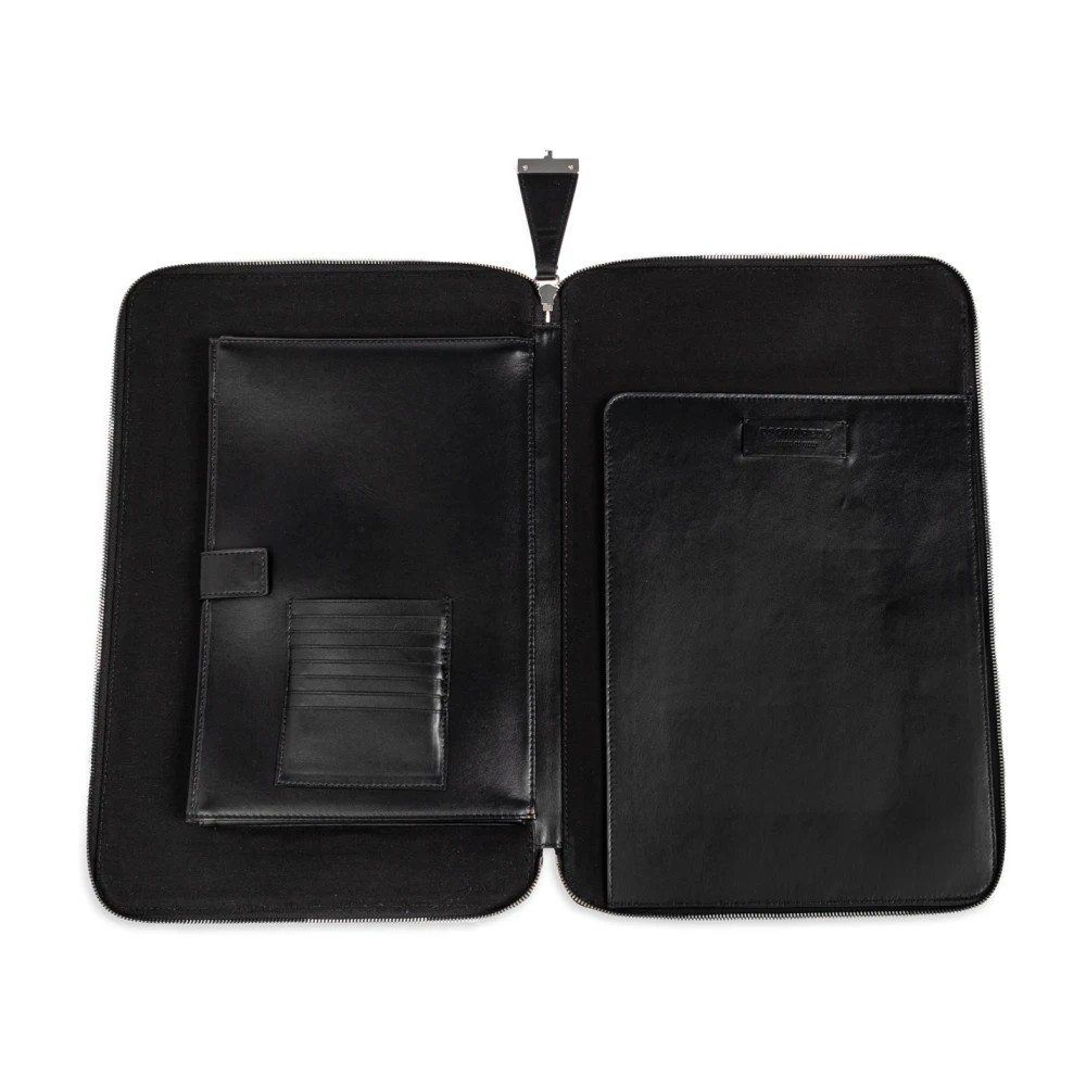Dsquared2 Leren tas Black Heren