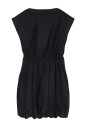 robe-noire-sans-manches-a-taille-elastique