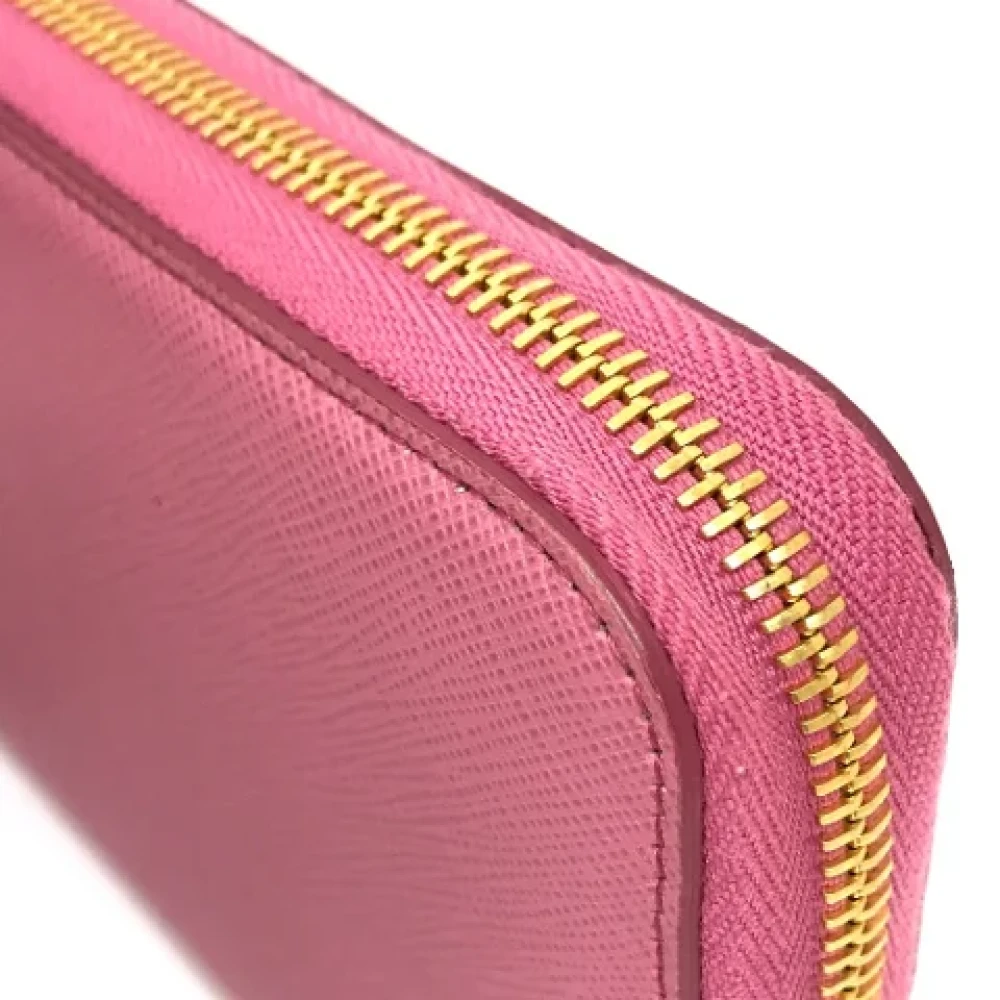 Prada Vintage Pre-owned Leather wallets Pink Dames