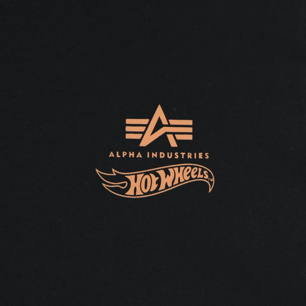 alpha industries Flame Tee x Hot Wheels T-Shirt Black Heren