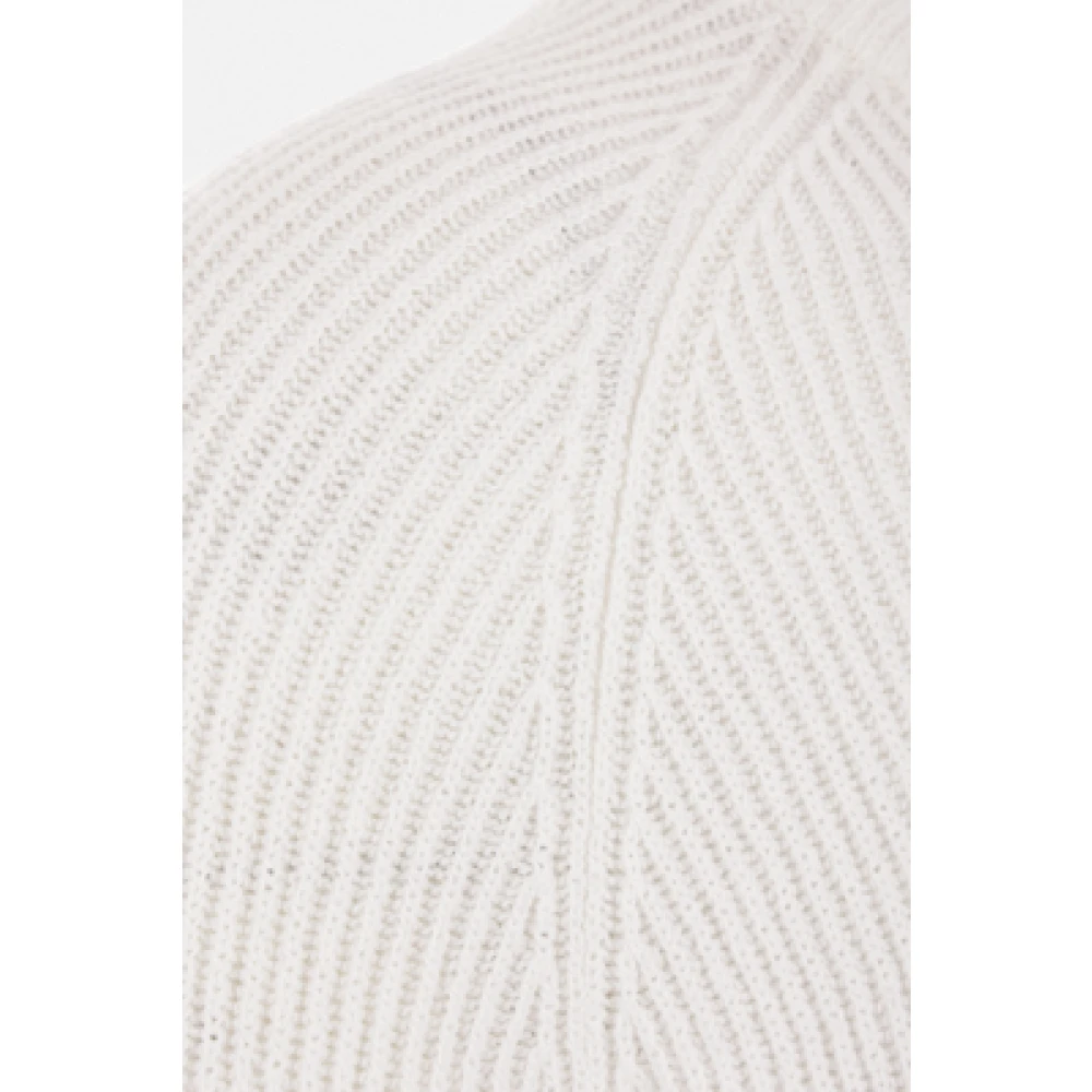 BRUNELLO CUCINELLI Wit Geribbeld Katoen Zip Vest White Heren