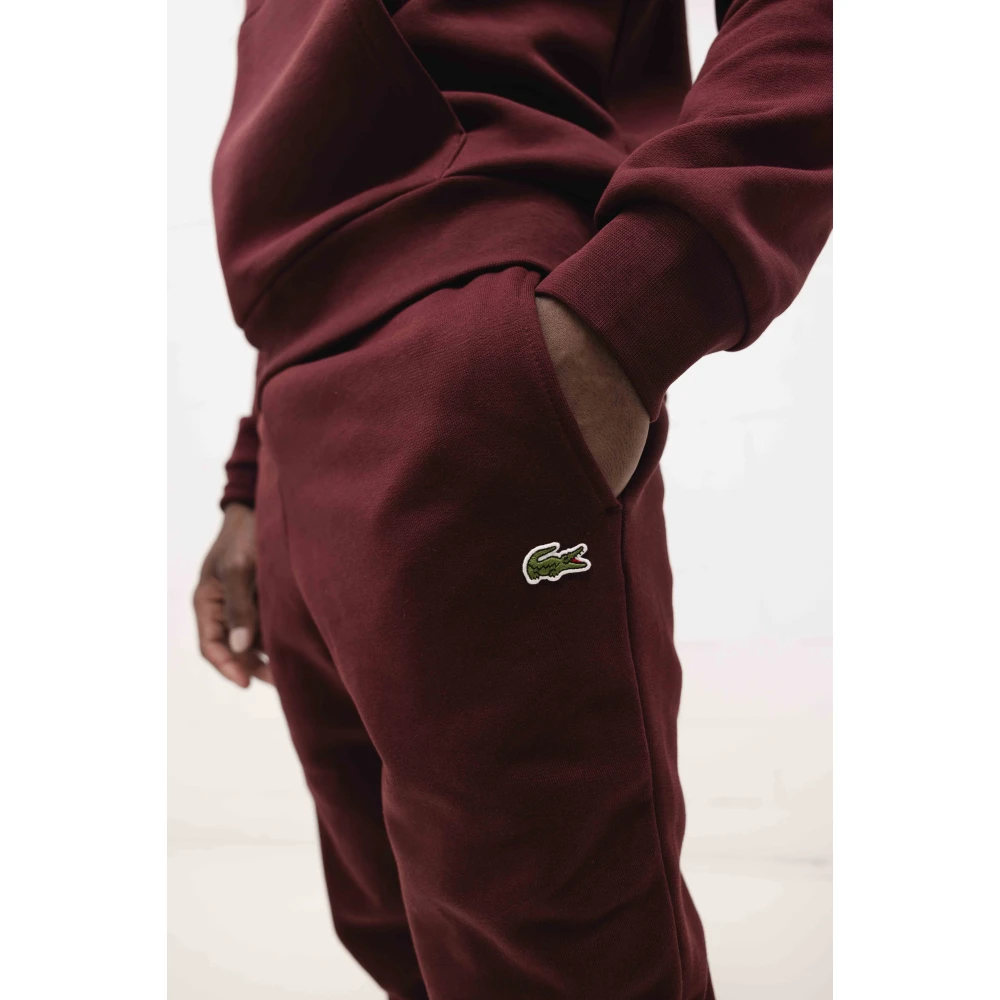 Lacoste Hooded Trainingspak Red Heren