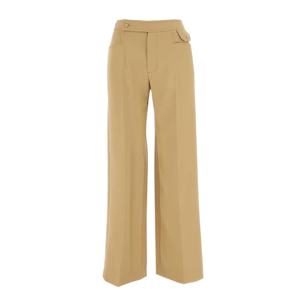 LOW Classic Wide Trousers Brown Dames