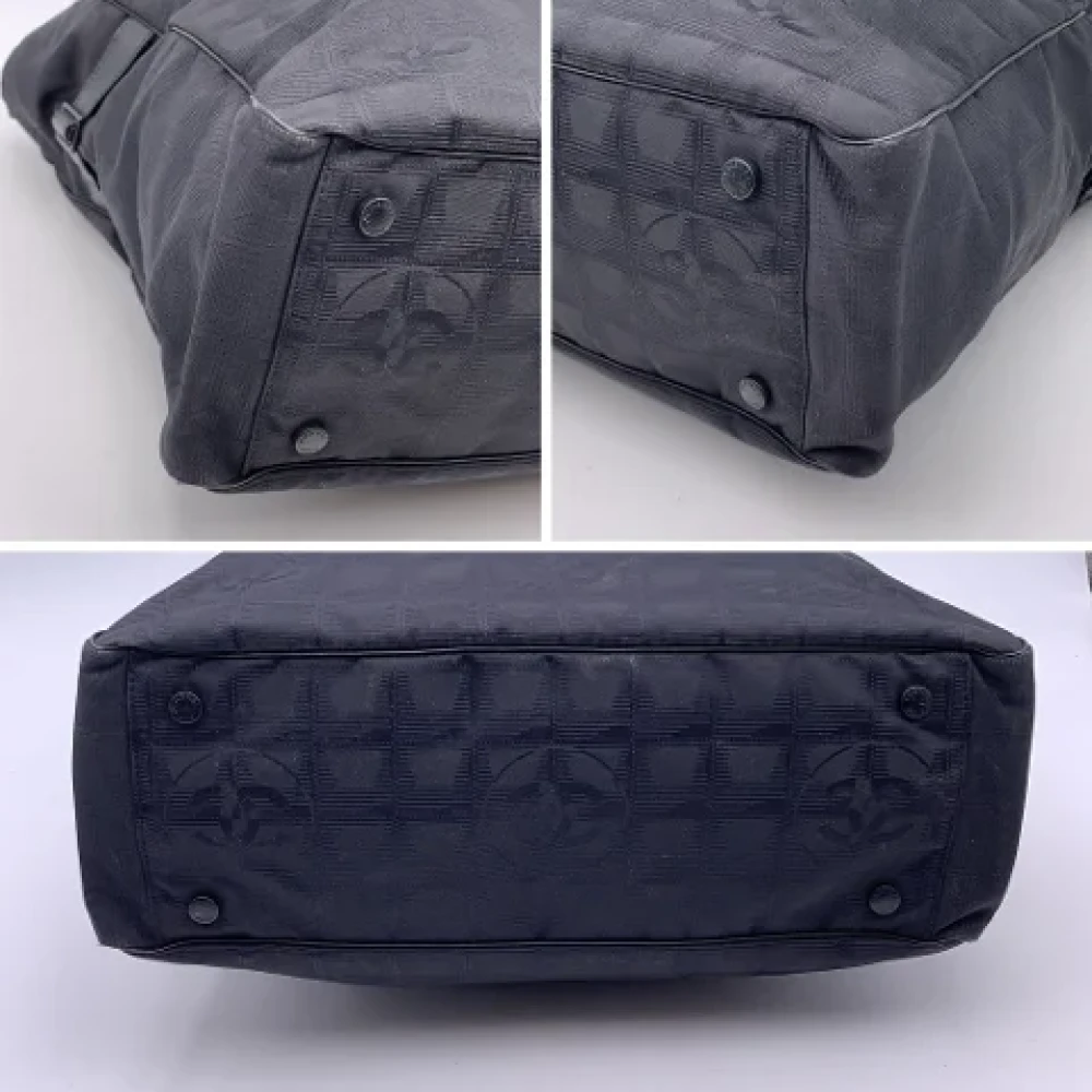 Chanel Vintage Pre-owned Canvas totes Black Dames