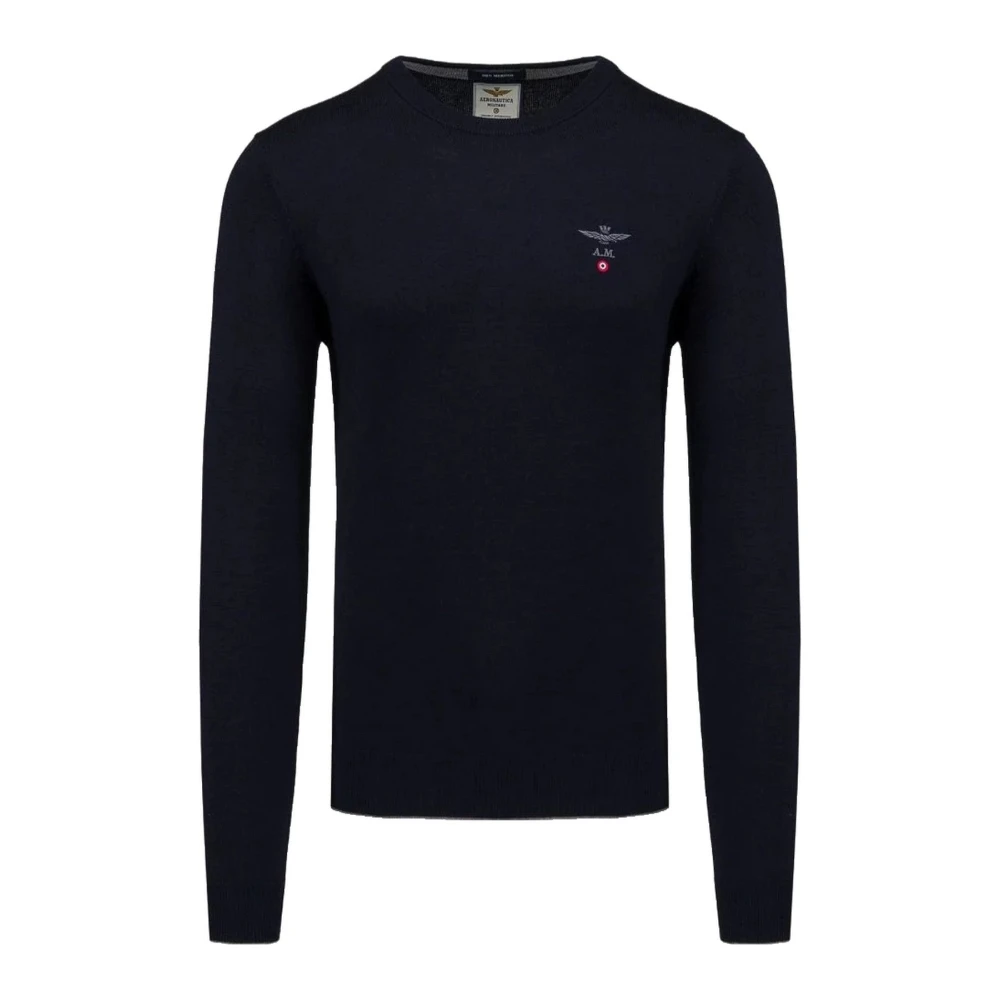 Aeronautica militare Stijlvolle Katoenen T-shirt Blue Heren