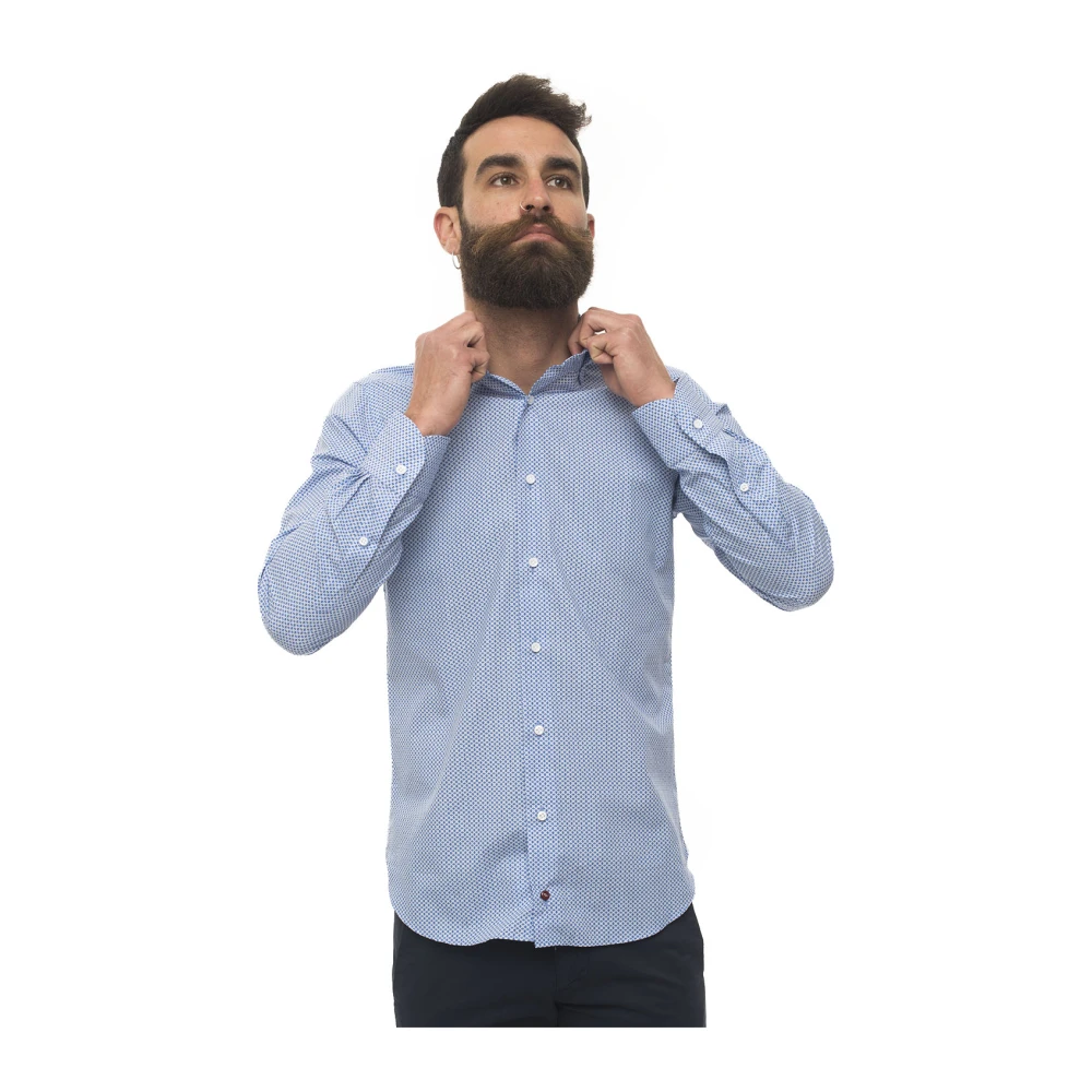 Càrrel Geometrische Fantasie Franse Hals Shirt Multicolor Heren