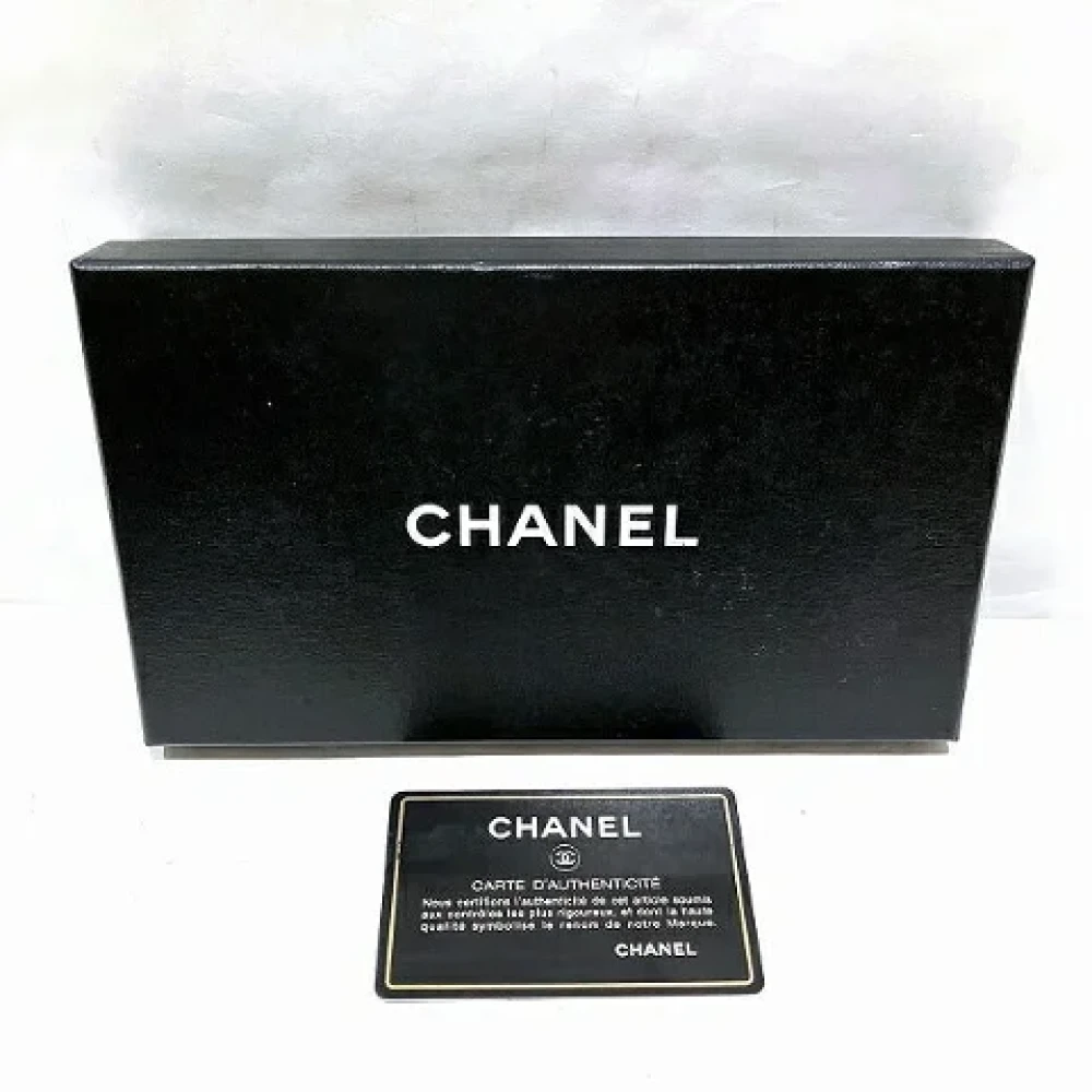 Chanel Vintage Pre-owned Leather wallets Black Dames