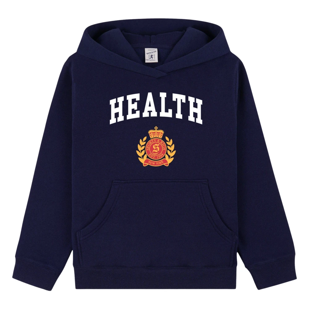 Sporty & Rich Unisex Blue Ny Health Crest Hoodie