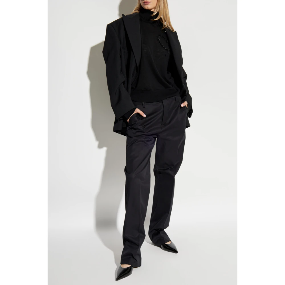 Dsquared2 Broek met logo Black Dames