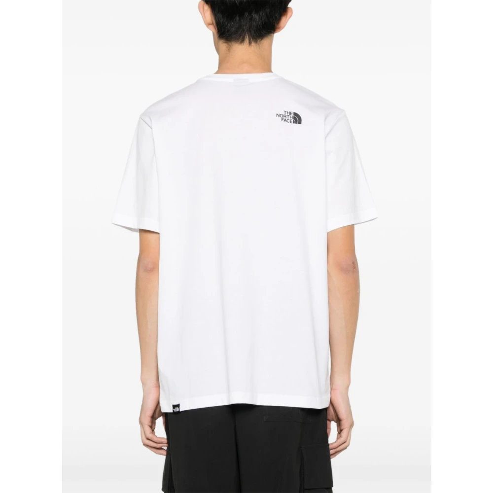The North Face Logo Print Crew Neck T-shirt White Heren